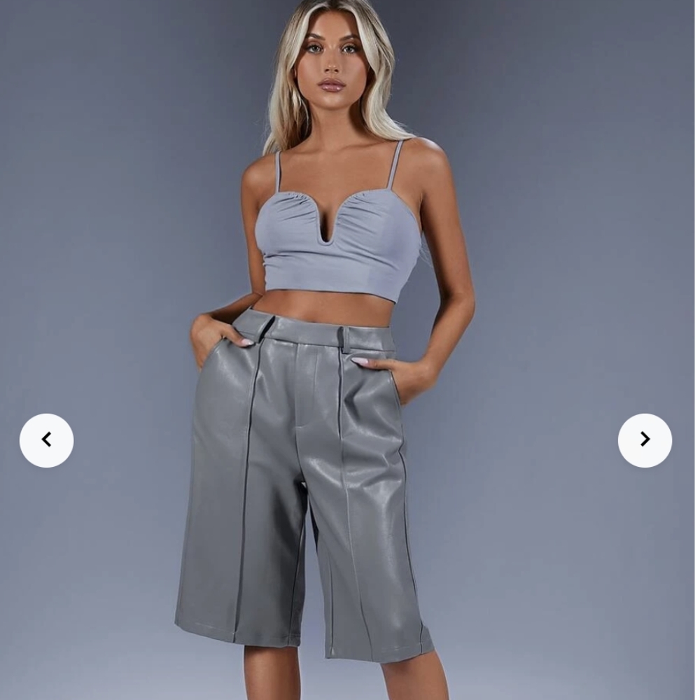 PU Leather Shorts